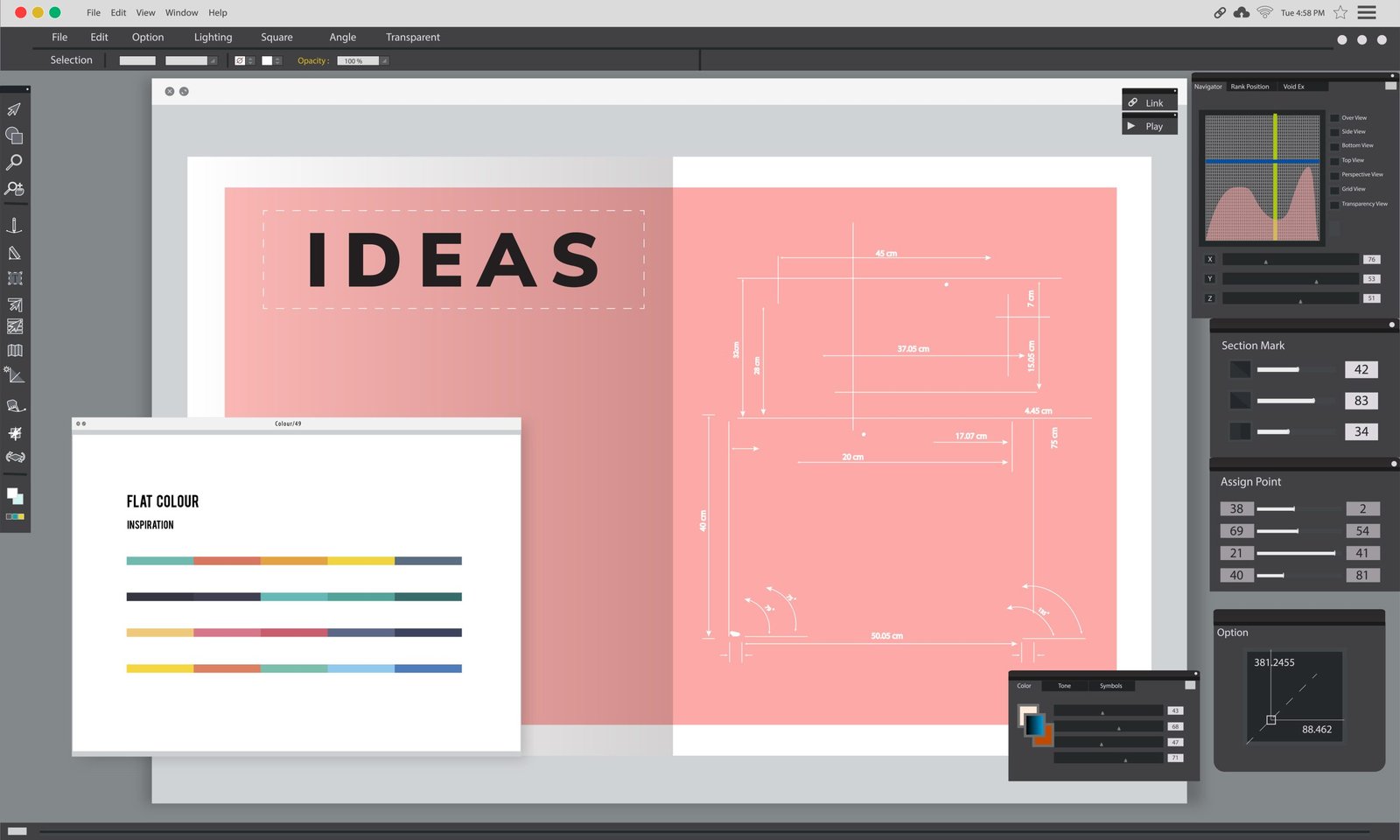 Illustration of creative graphic design